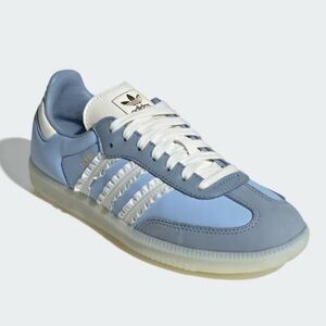 adidas Samba OG W Ruffle Stripes Clear Sky Blue